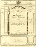 Bicinia(22) On German Folksongs